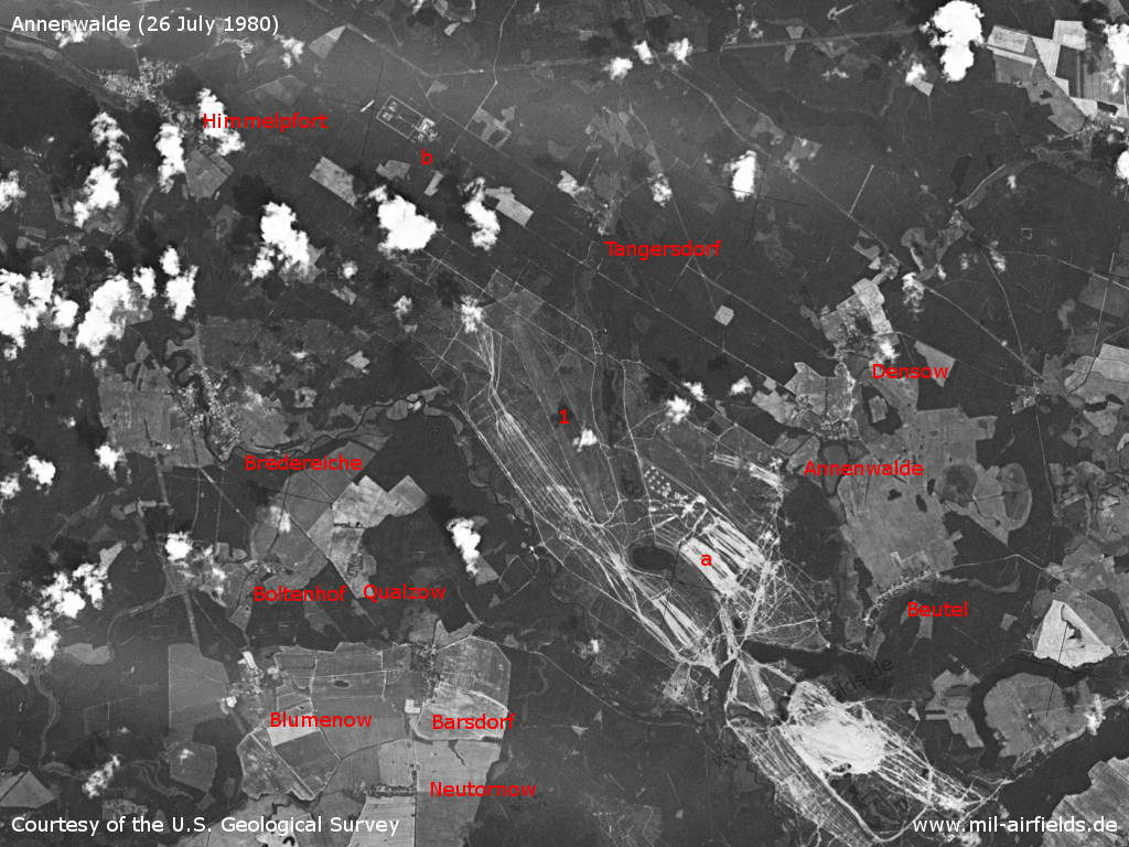 Satellite image 1980: Himmelpfort, Annenwalde