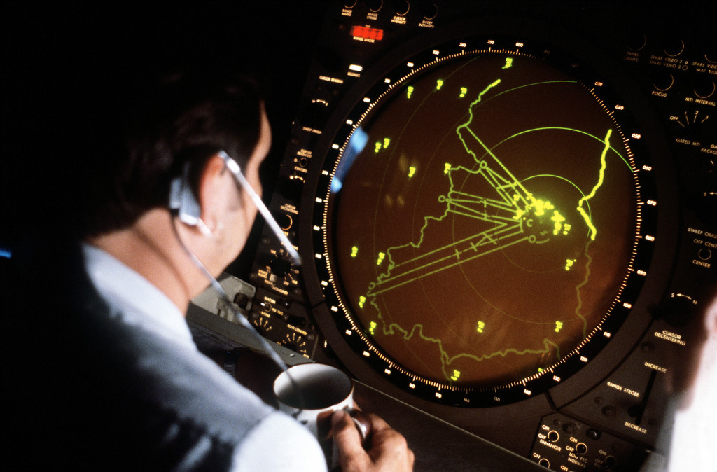 Air traffic approach controller at the Tempelhof Central Airport