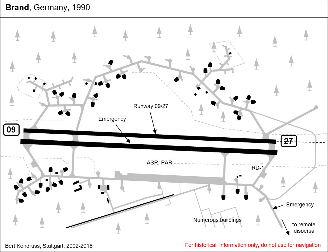 Map of Brand-Briesen Air Base, Germany