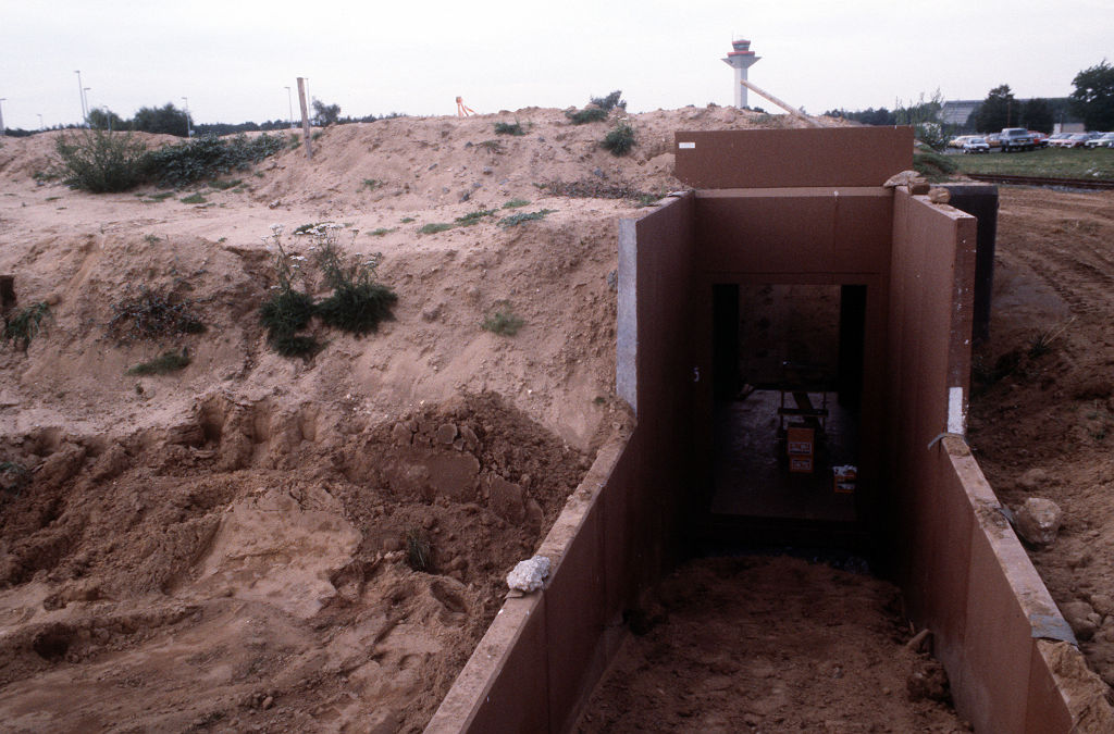 Bunker im Bau auf der Frankfurt Rhein/Main Airbase