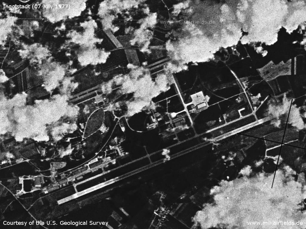 Ingolstadt Air Base, Germany, on a US satellite image 1977
