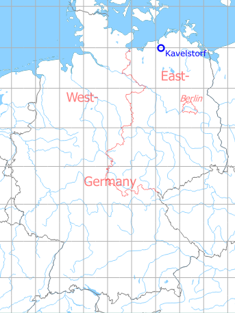 Map with location of Kavelstorf Highway Strip, Germany