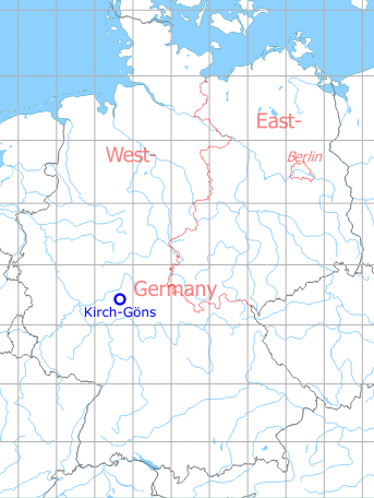 Karte mit Lage der Ayers Barracks der US Army Kirch-Göns