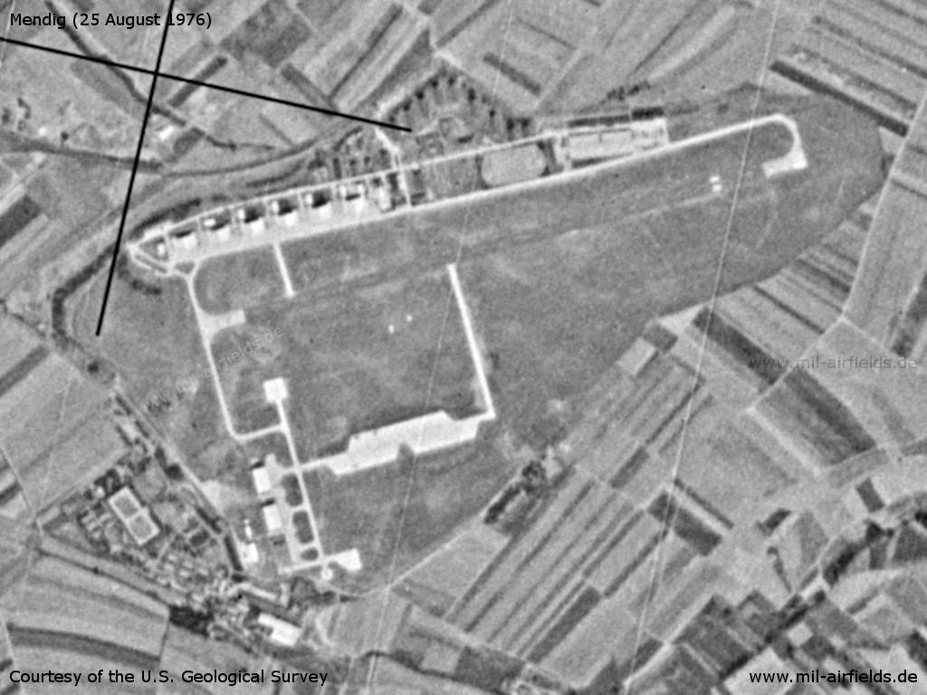 Mendig Air Base, Germany, on a US satellite image 1976