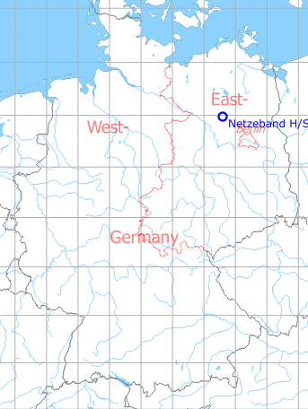 Map with location of Netzeband Highway Strip, Germany