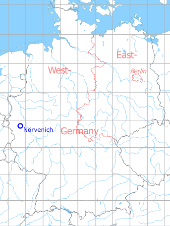 Karte mit Lage Fliegerhorst Nörvenich