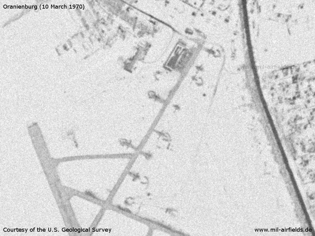 Soviet aircraft in the northeastern part of Oranienburg airfield