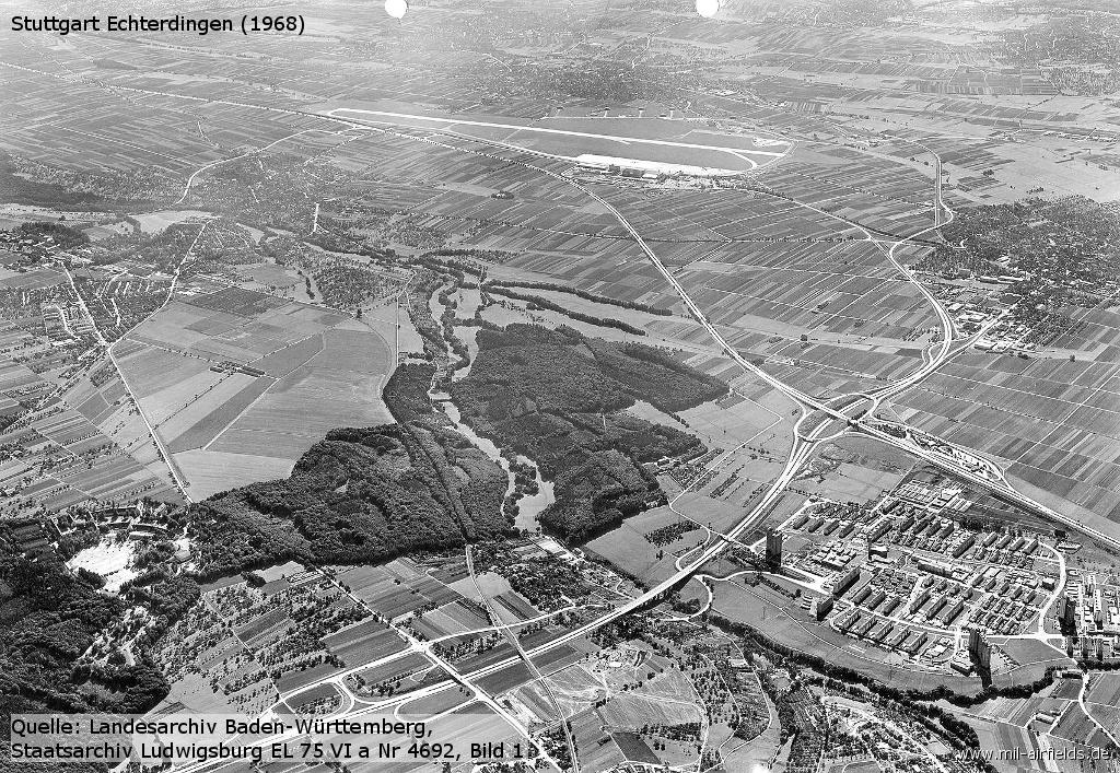 Luftbild 1968, Blick nach Südosten