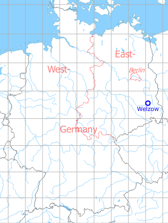 Karte mit Lage Flugplatz Welzow