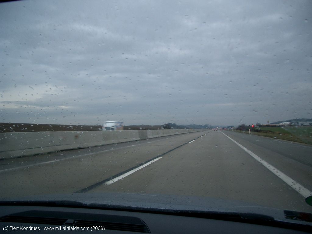 D1 near Měřín, Czech Republic, southern lane, heading southeast to Brno