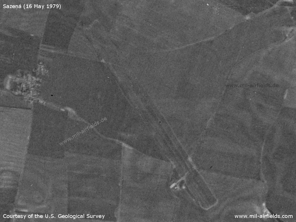 Sazená Airfield, Czechia, on a US satellite image 1979