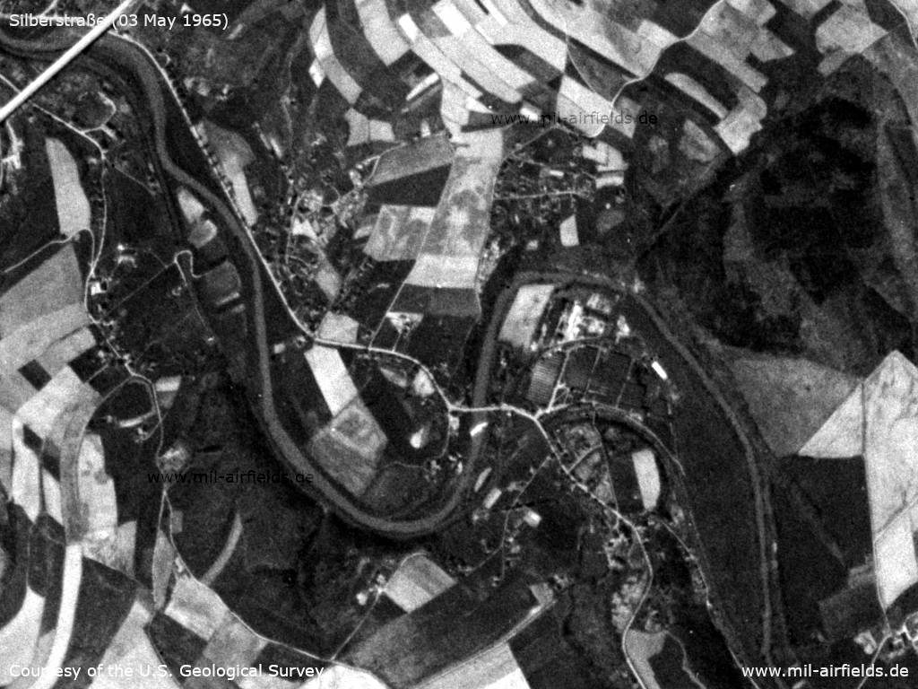 Satellitenbild / Luftbild Silberstraße, DDR 1965