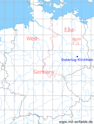 Karte mit Lage Doberlug-Kirchhain - ehemalige DDR-Unternehmen, DDR
