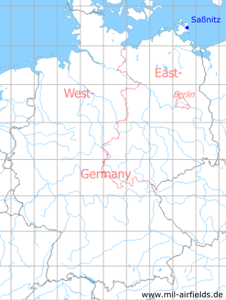 Karte mit Lage Saßnitz, DDR