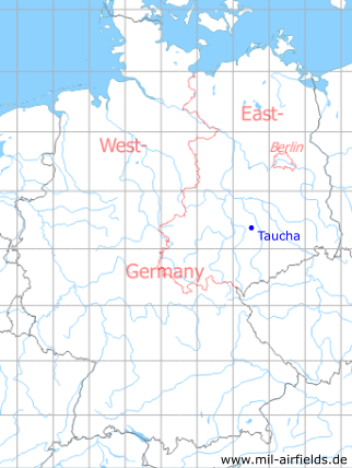 Karte mit Lage Taucha - ehemalige DDR-Unternehmen, DDR