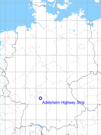 Map with location of Adelsheim Highway Strip