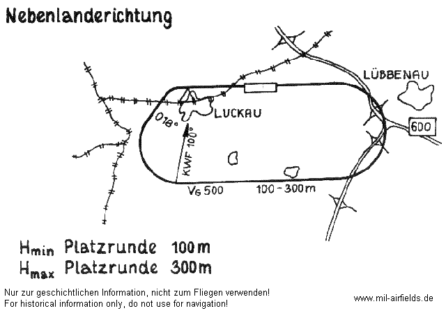 Alteno traffic pattern for secondary landing direction