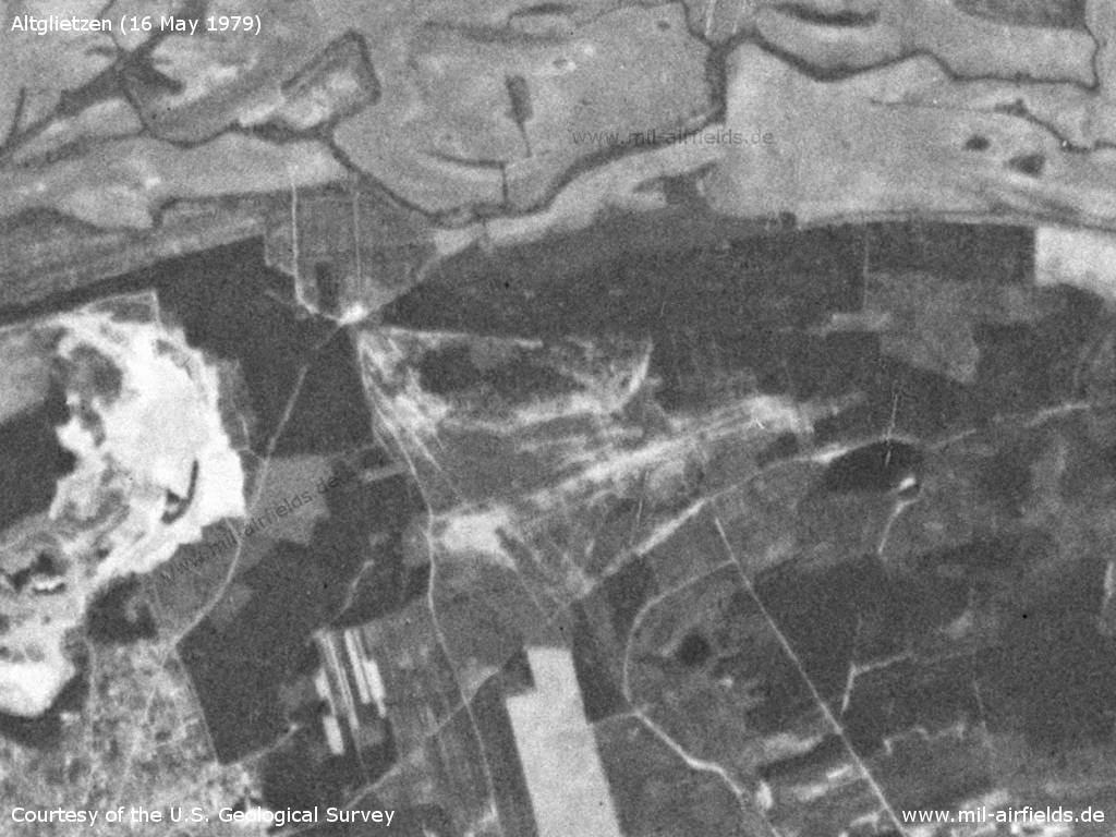 Altglietzen airfield in the year of closure 1977