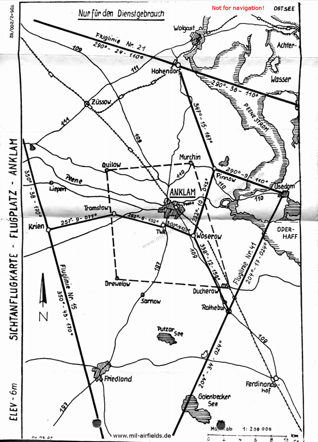 Approaches from the Local Flying Routes in 1982