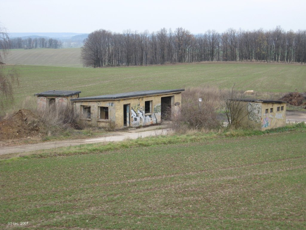 Relicts of the FAG-25 storage area at Kubschuetz (2007)