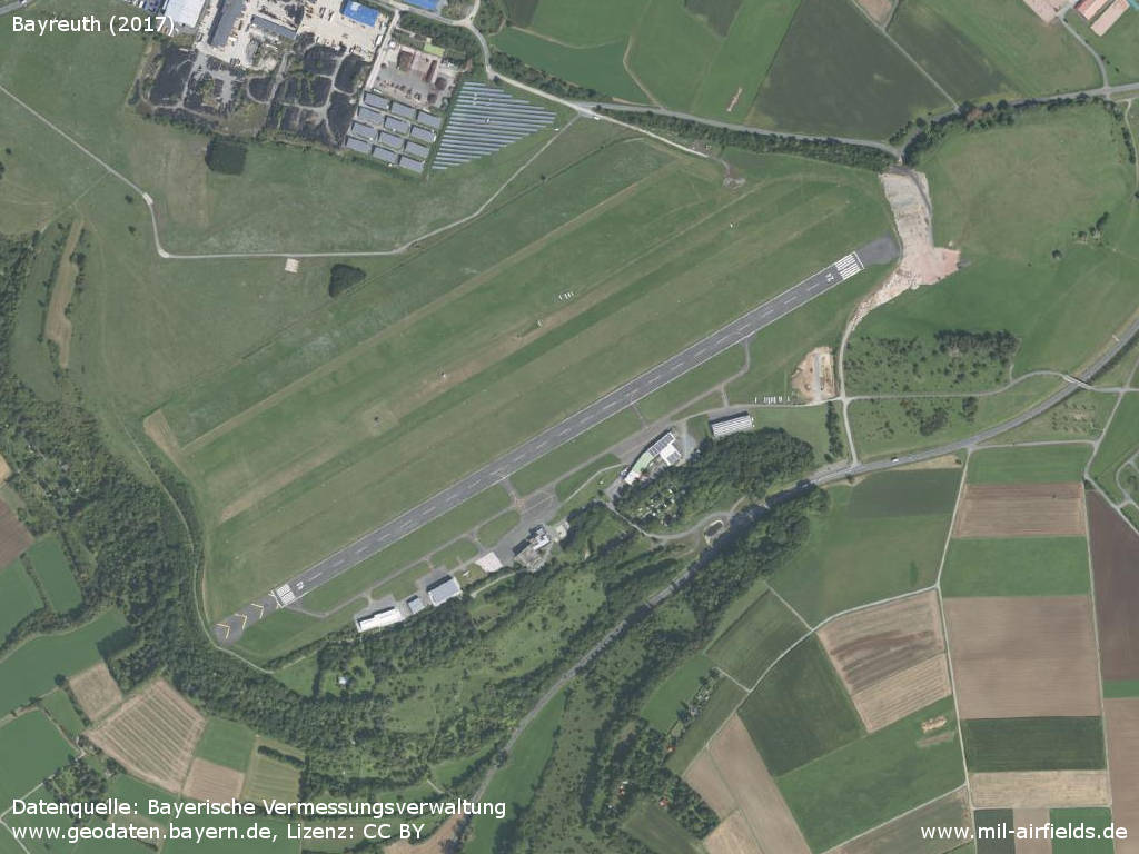 Aerial image of Bayreuth Airfield / Airport