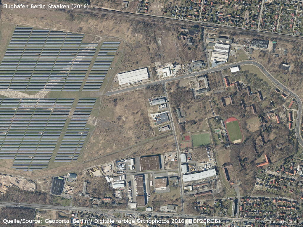 Berlin Staaken airfield aerial view 2016