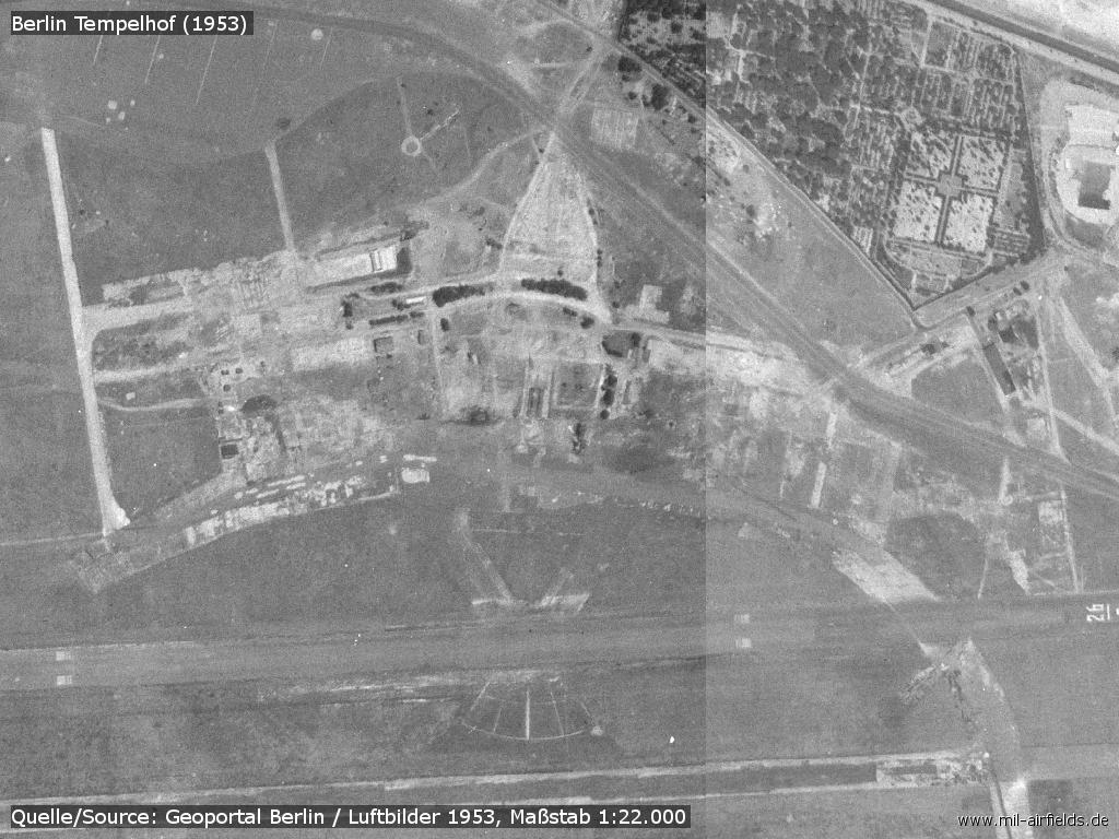 Aerial picture of the old airfield