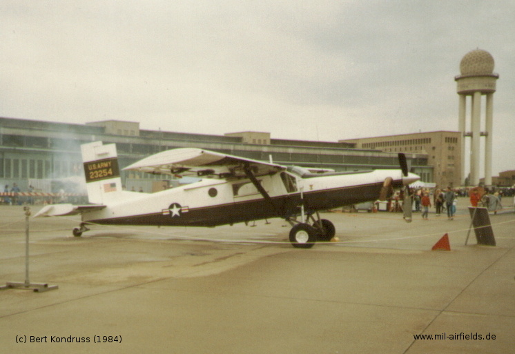 Pilatus UV-20 Chiricahua plane of the US Army in Berlin
