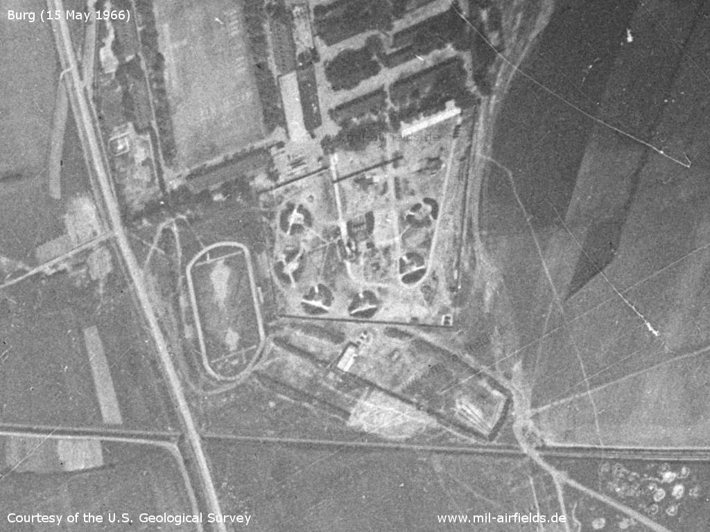 Soviet surface-to-air missile (SAM) site at Burg, East Germany