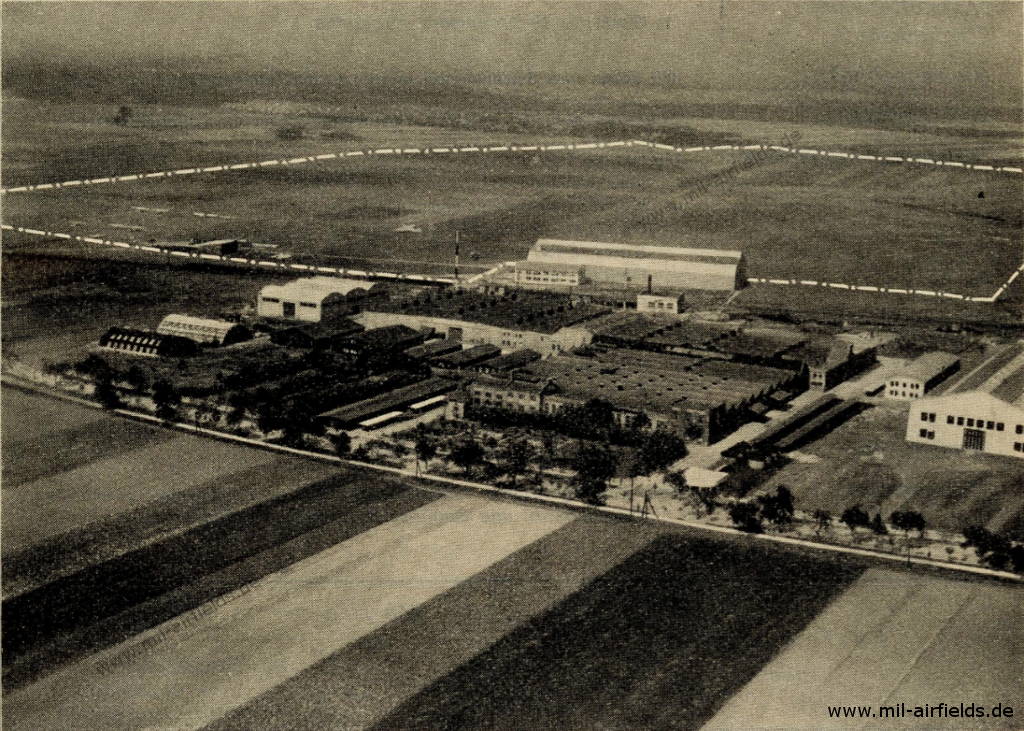 Aerial photo Junkers aircraft Dessau Airfield, Germany