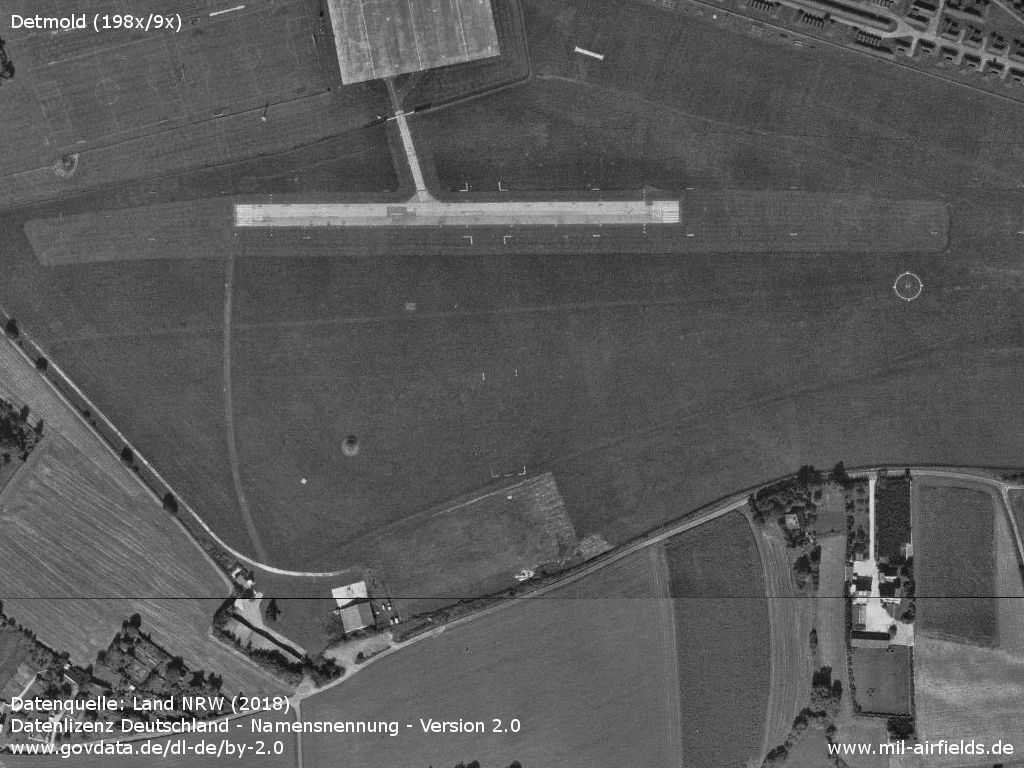 Southern part of the airfield with runways