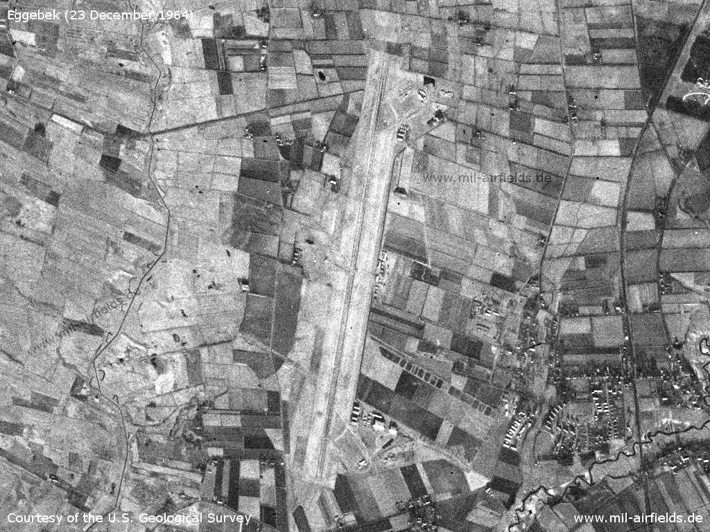 Fliegerhorst Eggebek auf einem Satellitenbild 1964