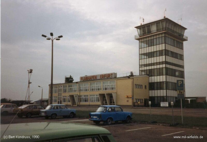 Erfurt Airport terminal building and tower
