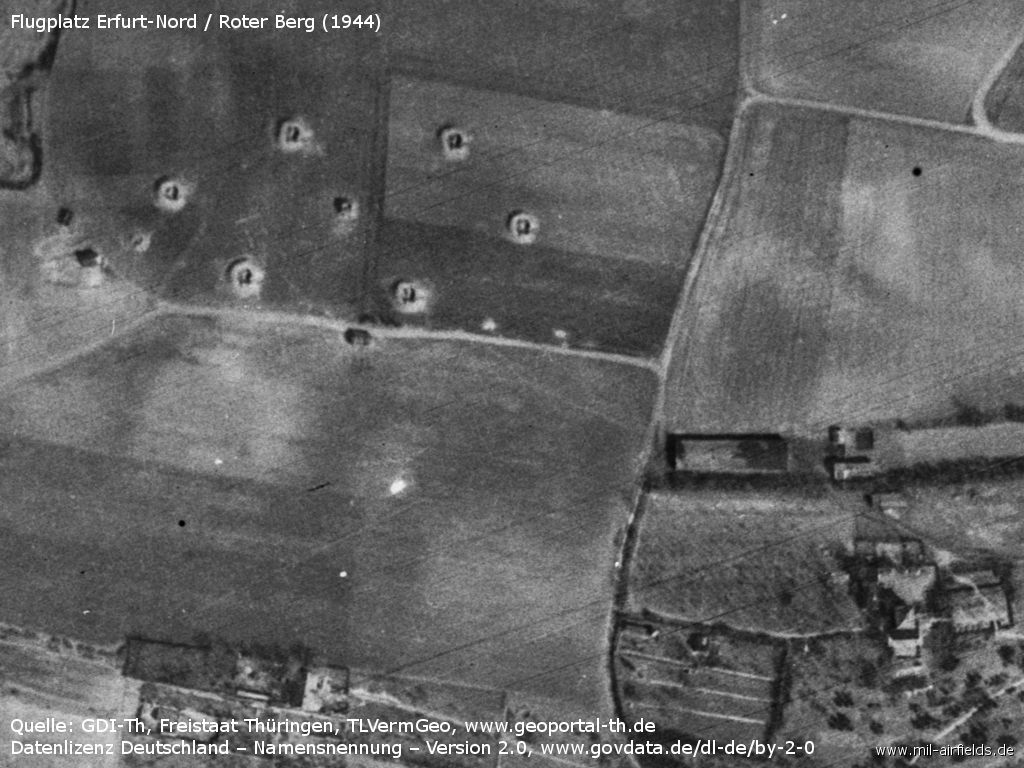 Anti-aircraft artillery site on the Roter Berg at Erfurt