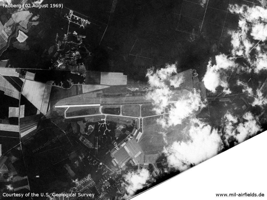 Fassberg Air Base, Germany, on a US satellite image 1969