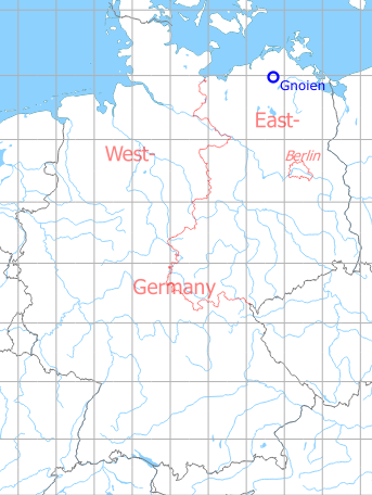Karte mit Lage Flugplatz Gnoien