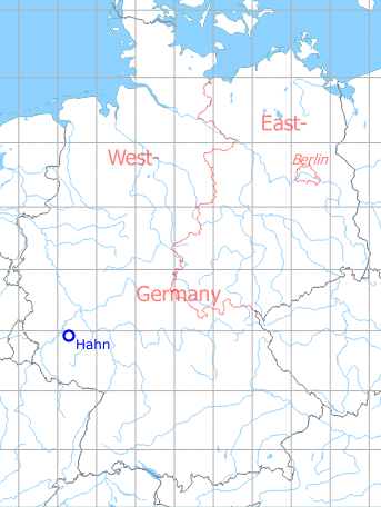 Map with location of Hahn Air Base