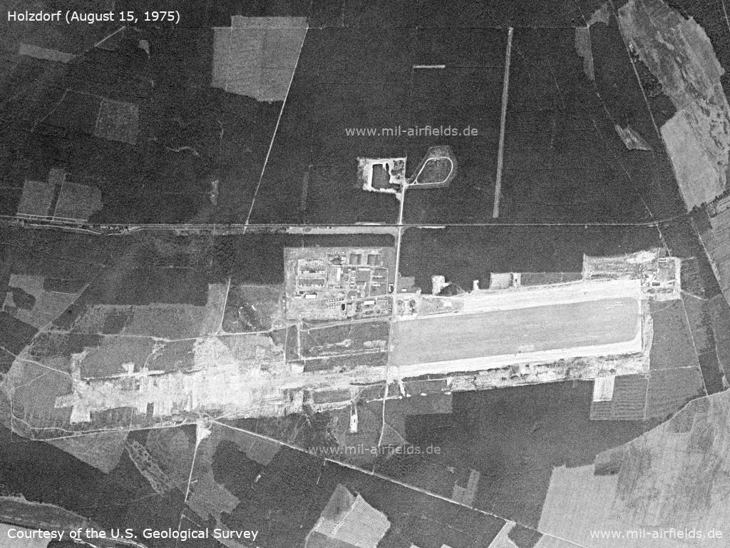 Feldflugplatz Holzdorf im Jahr 1975
