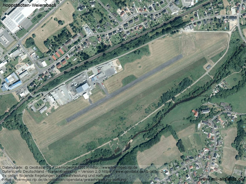 Luftbild Flugplatz Hoppstädten-Weiersbach
