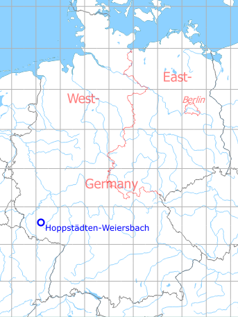 Karte mit Lage Flugplatz Hoppstädten-Weiersbach