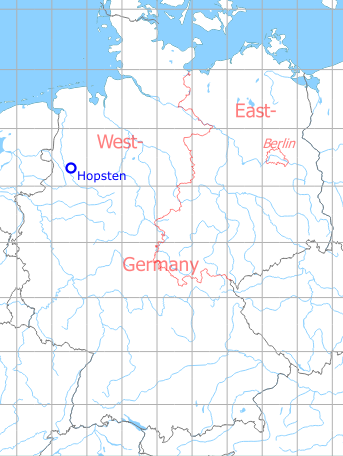 Karte mit Lage Fliegerhorst Hopsten