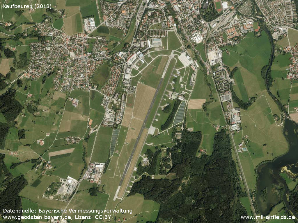 Aerial image Kaufbeuren Air Base, Germany 2018