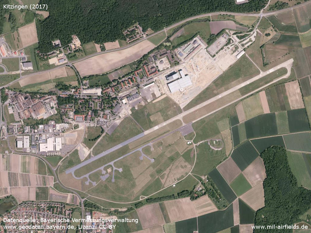 Aerial image Kitzingen airfield 2017