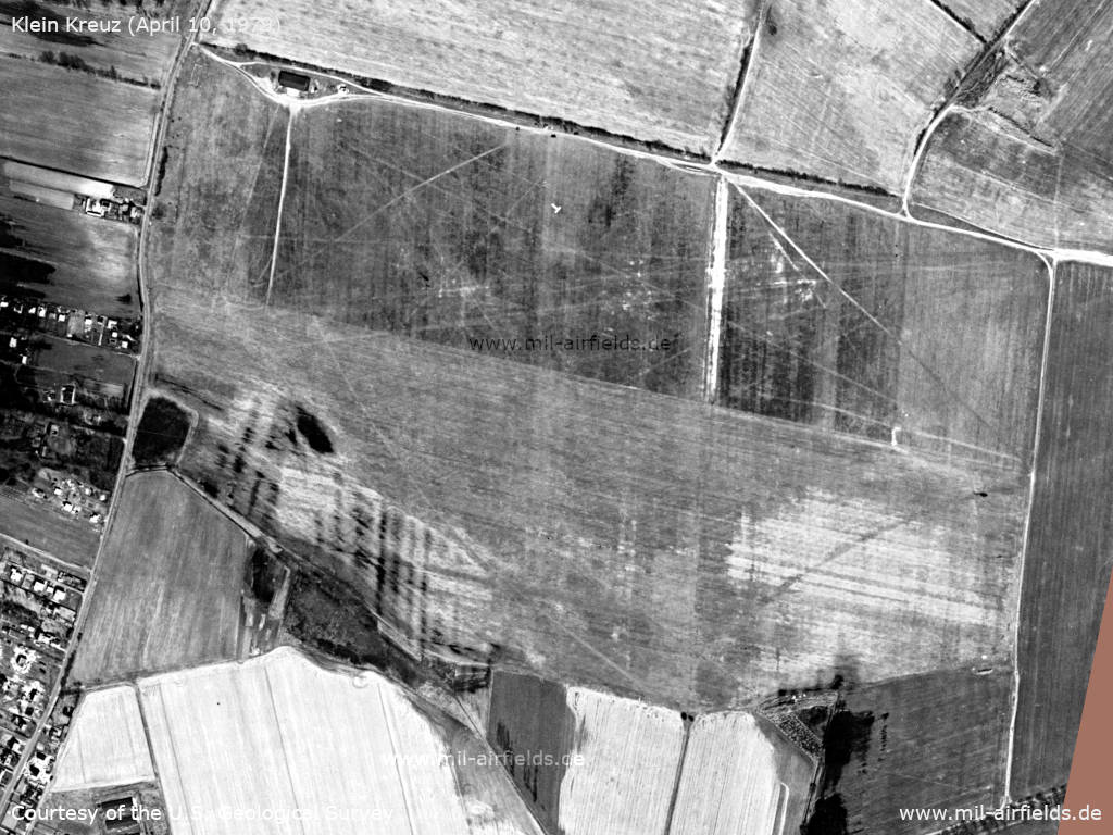 Flugplatz Klein Kreutz auf einem Satellitenbild 1979