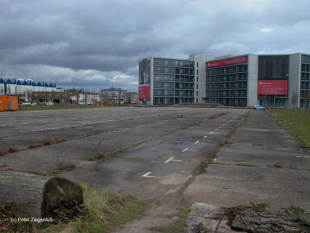 Former runway, now parking