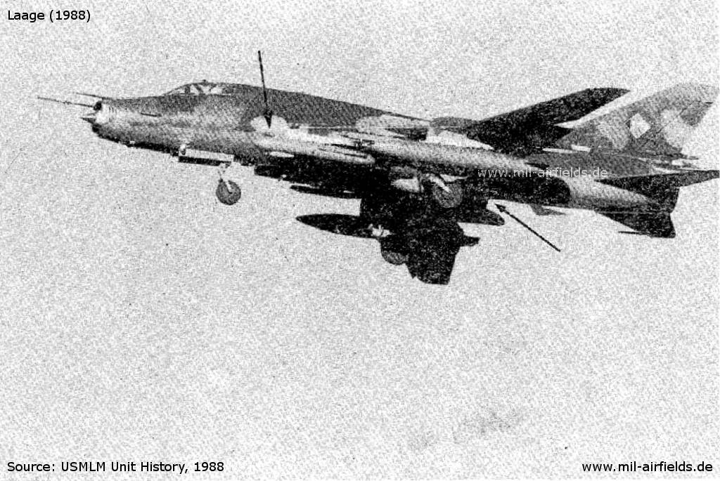 East German aircraft Su-22 FITTER K at Laage