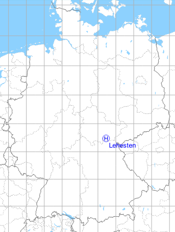 Karte mit Lage Lehesten Funktechnische Kompanie 515 (FuTK-515)
