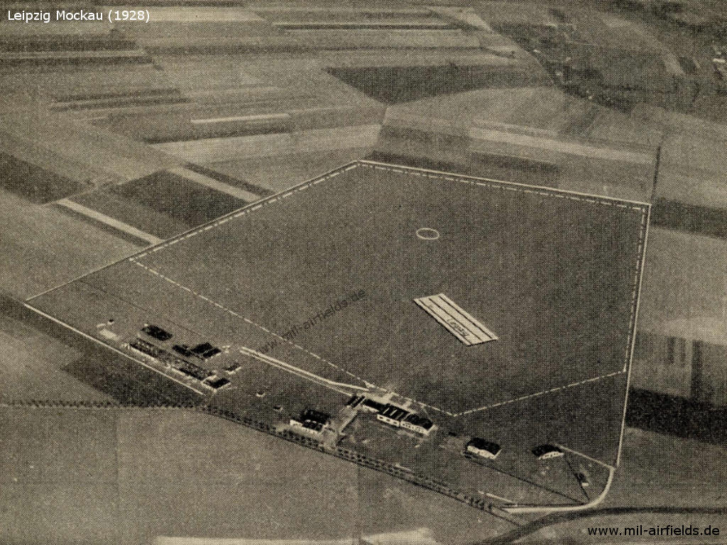Luftbild Flugplatz Leipzig Mockau ca. 1928