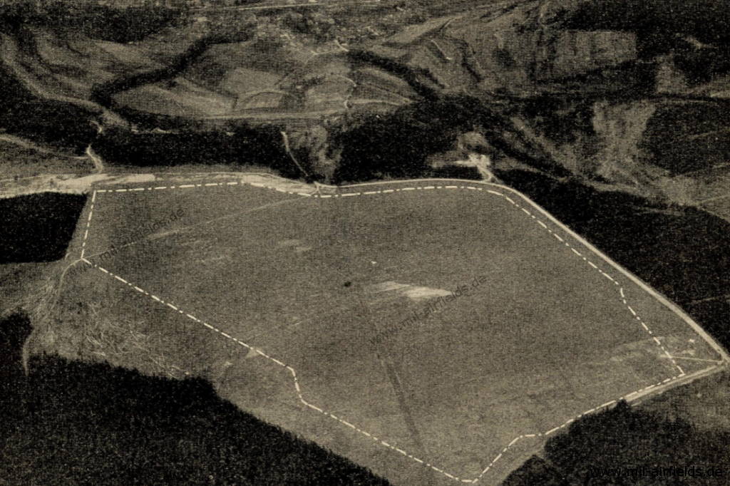 Aerial photo of Meiningen airfield from the 1920s