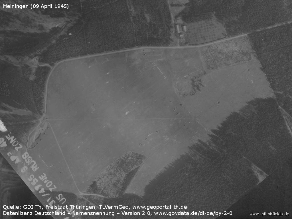 The airfield in April 1945